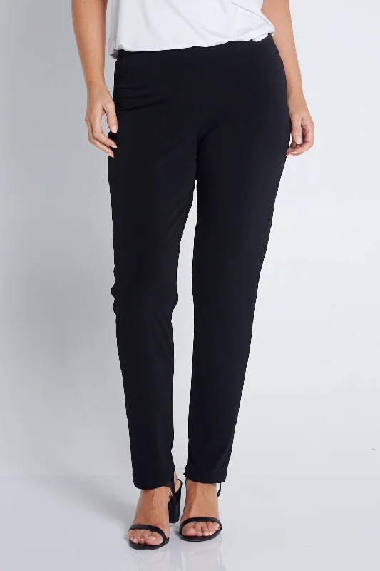 Gianna Pants in Black Comfortable Wide-Leg Pants