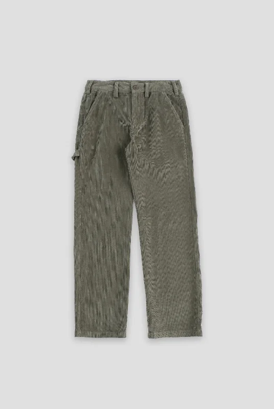 Corduroy Carpenter Pant - Moss Green Classic Flared Pants