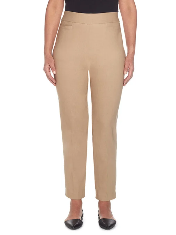 Classic Allure Stretch Pants - Medium Length - Plus Size Classic Straight-Leg Pants