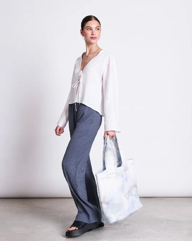 LYOCELL RIB PANTS SMILLA TURBULENCE Comfy Athletic Pants