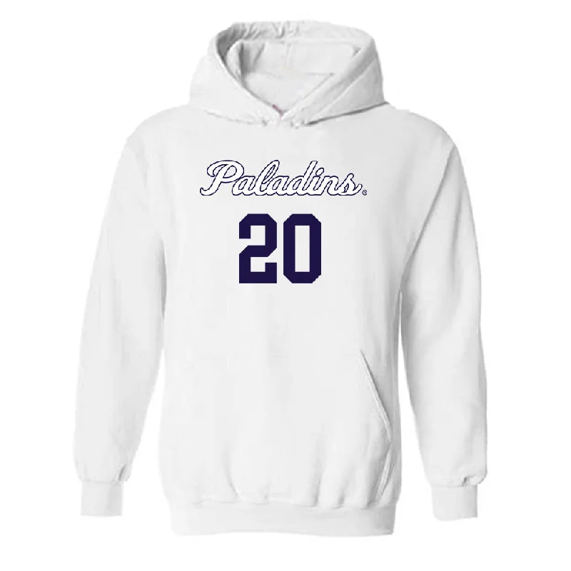Furman - NCAA Women's Basketball : Sydney Ryan - Hooded Sweatshirt Replica Shersey Zip Hoodie Drawstring Kangaroo Pocket