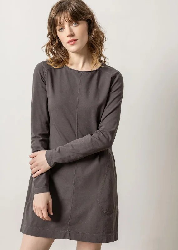 Lilla P | Front Seam Crewneck Dress Tunics Trendy modern