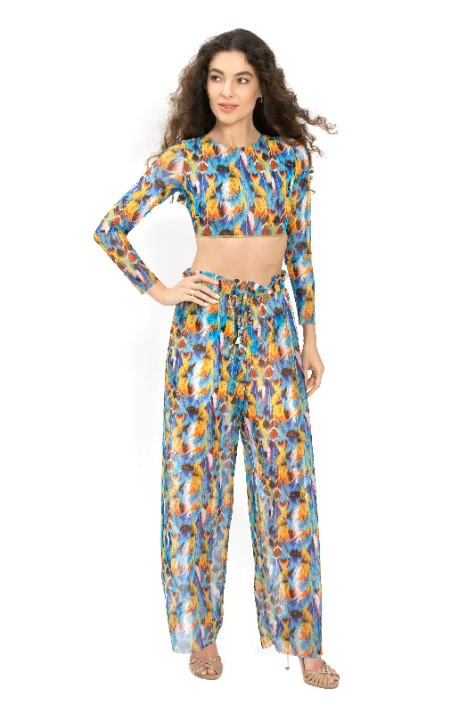 FEATHERS BEACH PANTS one size, fits all Comfortable Denim Leggings