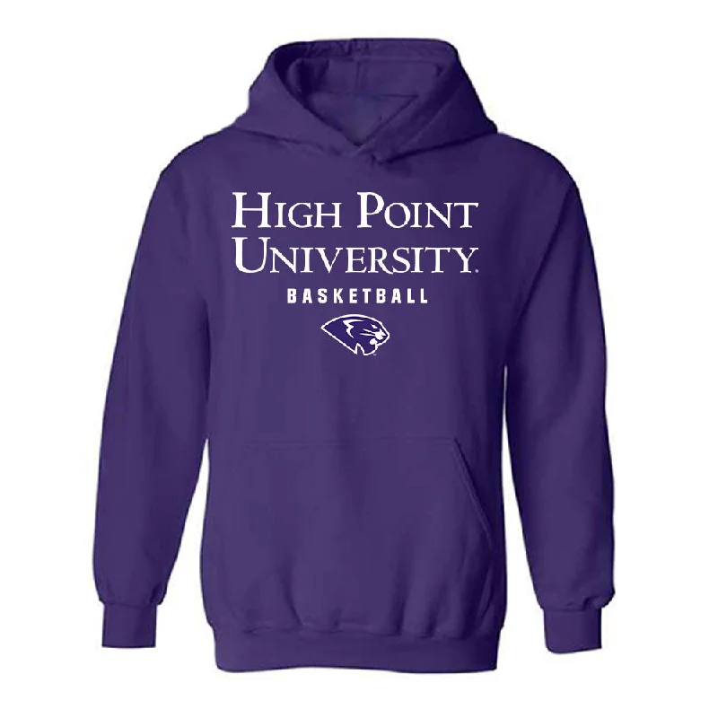 High Point - NCAA Women's Basketball : Nevaeh Zavala - Hooded Sweatshirt Classic Shersey Cotton Hoodie Fleece Lining Warmth