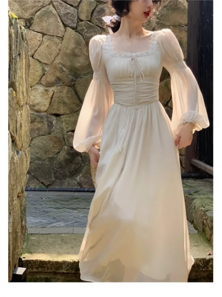 Cinessd New Spring Summer Women Elegant Casual Midi Party Dresses Vintage A-Line Solid Chic Prom Wedding Vestidos Female Clothes Robe Tunics Chic elegant Cinessd New Spring Summer Women Elegant Casual Midi Party Dresses Vintage A-Line Solid Chic Prom Wedding Vestidos Female Clothes Robe Tunics Chic elegant