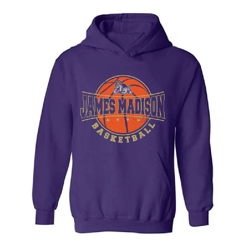 JMU - NCAA Women's Basketball : Peyton McDaniel - Hooded Sweatshirt Fashion Shersey Hoodie with Side Slits Relaxed Casual JMU - NCAA Women's Basketball : Peyton McDaniel - Hooded Sweatshirt Fashion Shersey Hoodie with Side Slits Relaxed Casual