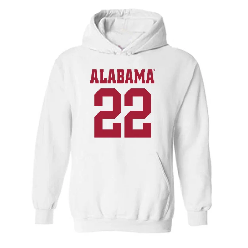 Alabama - NCAA Women's Basketball : Karly Weathers - Hooded Sweatshirt Classic Shersey Hoodie with Frayed Bohemian Relaxed Alabama - NCAA Women's Basketball : Karly Weathers - Hooded Sweatshirt Classic Shersey Hoodie with Frayed Bohemian Relaxed