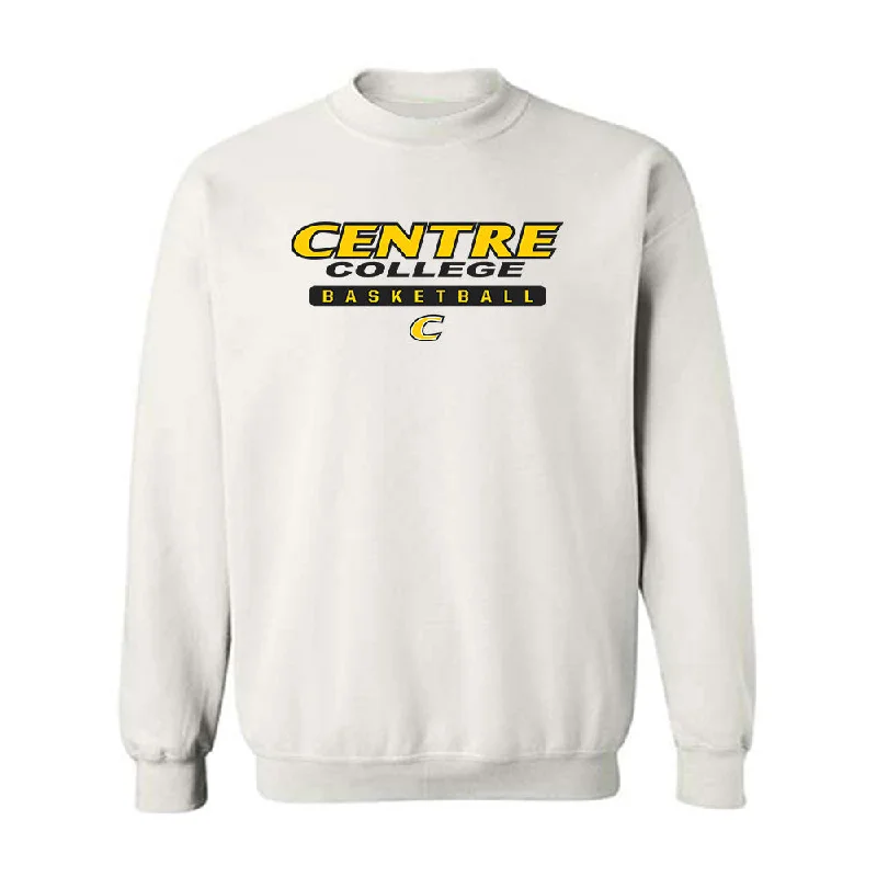 Centre College - NCAA Basketball : Bailey Rucker - White Classic Sweatshirt Hoodie with Color Block Contrast Stylish Centre College - NCAA Basketball : Bailey Rucker - White Classic Sweatshirt Hoodie with Color Block Contrast Stylish