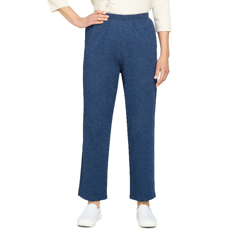 Relax And Enjoy French Terry Pant Medium Length Stylish Slim Trousers