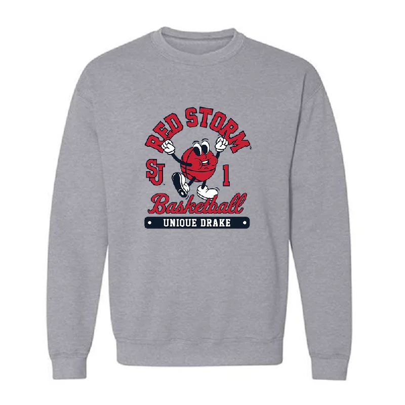 St. Johns - NCAA Women's Basketball : Unique Drake - Crewneck Sweatshirt Fashion Shersey Hoodie Sweatshirt Pullover St. Johns - NCAA Women's Basketball : Unique Drake - Crewneck Sweatshirt Fashion Shersey Hoodie Sweatshirt Pullover