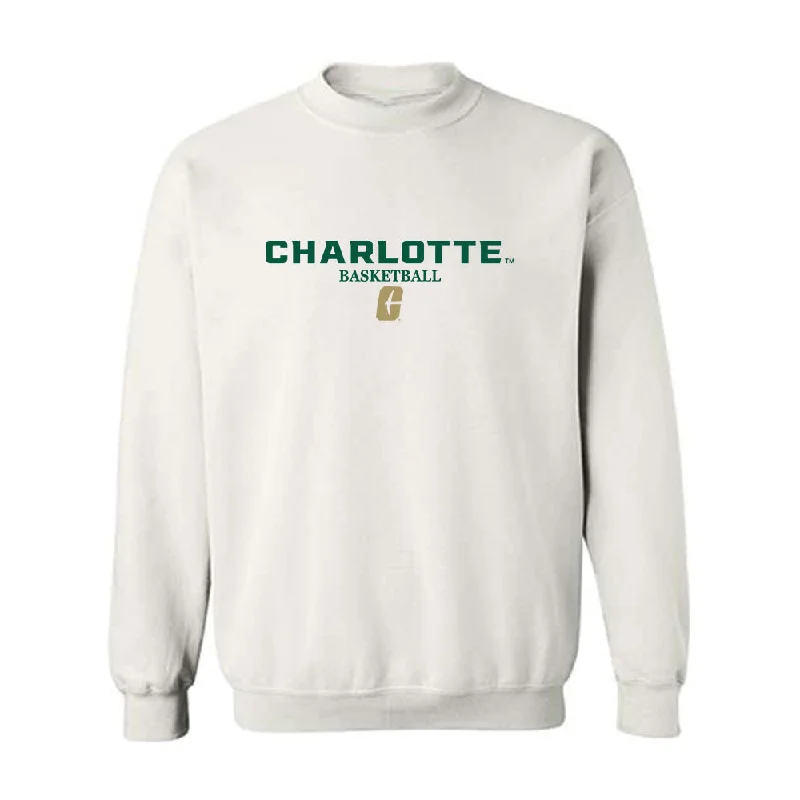 UNC Charlotte - NCAA Women's Basketball : Tracey Hueston - Crewneck Sweatshirt Classic Shersey Hoodie with Zipper Placket Modern Functional UNC Charlotte - NCAA Women's Basketball : Tracey Hueston - Crewneck Sweatshirt Classic Shersey Hoodie with Zipper Placket Modern Functional