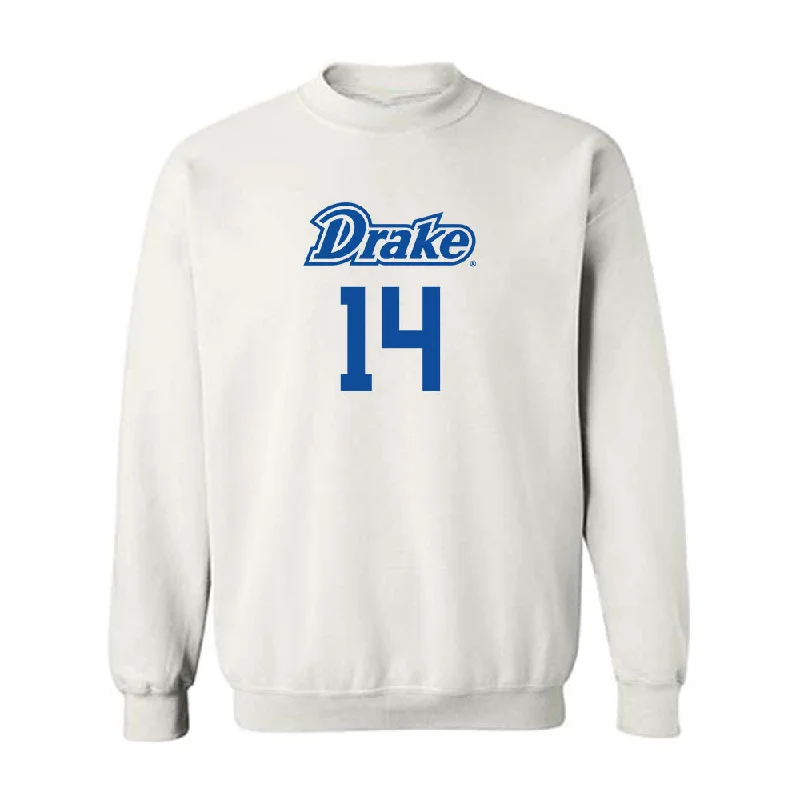 Drake - NCAA Women's Basketball : Anna Miller - Crewneck Sweatshirt Classic Shersey Hoodie with Slim Fit Tailored Modern Drake - NCAA Women's Basketball : Anna Miller - Crewneck Sweatshirt Classic Shersey Hoodie with Slim Fit Tailored Modern