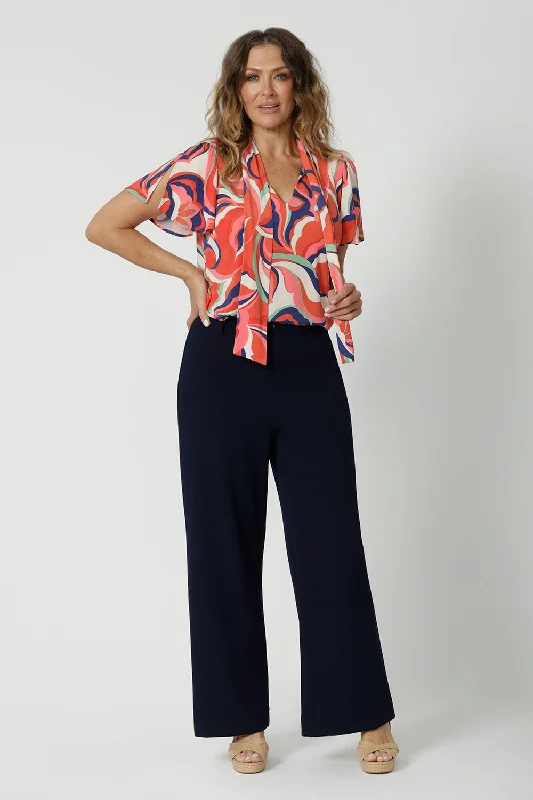Drew Pant in Navy Fashionable Track Pants