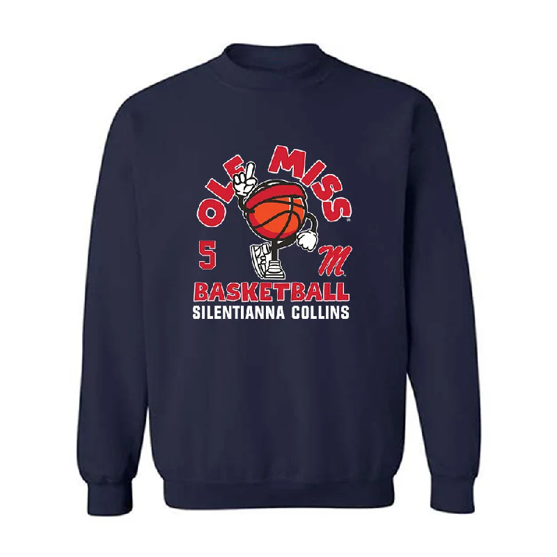 Ole Miss - NCAA Women's Basketball : Silentianna Collins - Crewneck Sweatshirt Fashion Shersey Hoodie with Fur Luxurious Winter Ole Miss - NCAA Women's Basketball : Silentianna Collins - Crewneck Sweatshirt Fashion Shersey Hoodie with Fur Luxurious Winter