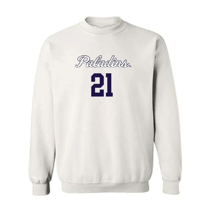 Furman - NCAA Women's Basketball : Niveya Henley - Crewneck Sweatshirt Replica Shersey Hooded Sweatshirt Casual Wear Street Style Furman - NCAA Women's Basketball : Niveya Henley - Crewneck Sweatshirt Replica Shersey Hooded Sweatshirt Casual Wear Street Style