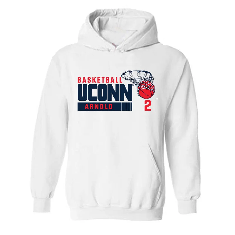 UConn - NCAA Women's Basketball : Kamorea Arnold - Hooded Sweatshirt Classic Fashion Shersey Hoodie with Hem Elastic Stretchable Comfortable UConn - NCAA Women's Basketball : Kamorea Arnold - Hooded Sweatshirt Classic Fashion Shersey Hoodie with Hem Elastic Stretchable Comfortable