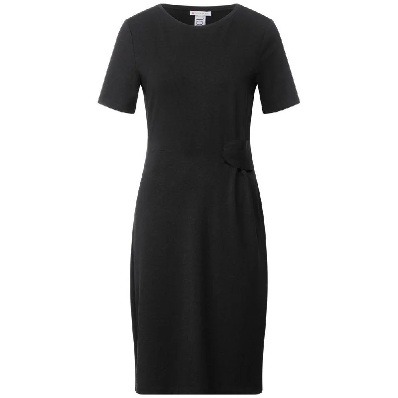 Street One Black Cotton Dress Tunics Winter warm