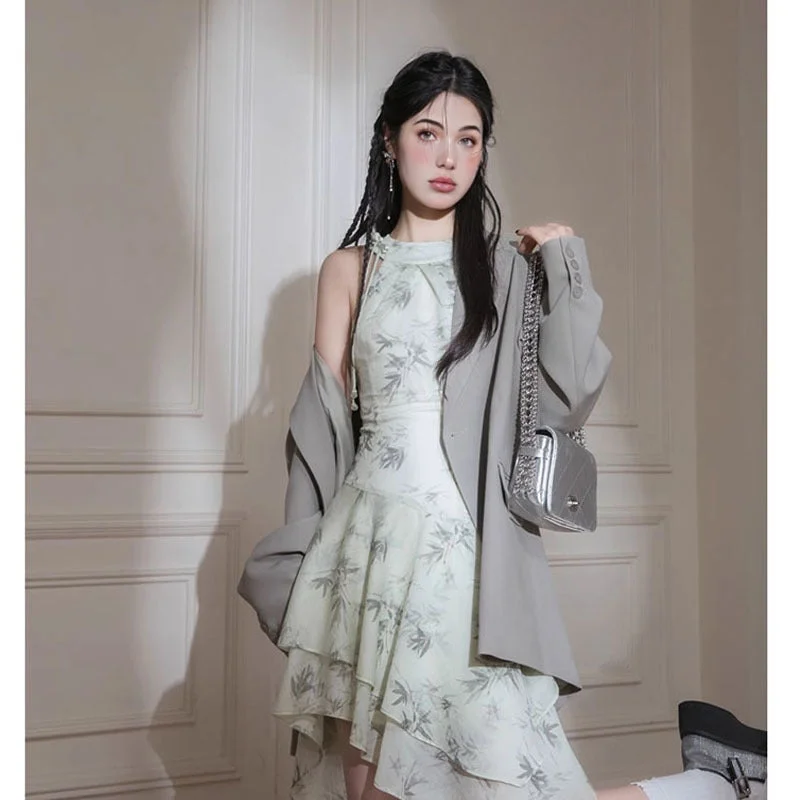 Bamboo Forest dress Tunics Long Elegant