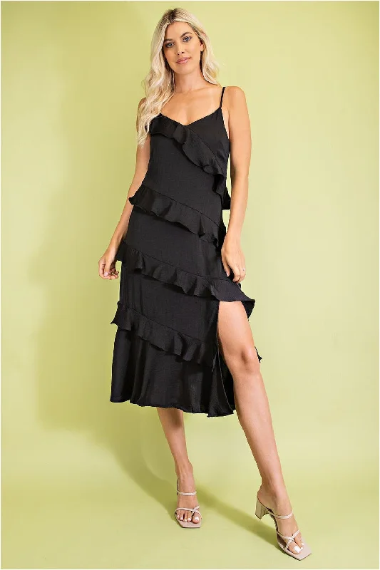 Ruffle Party Dress Tunics Trousers formal