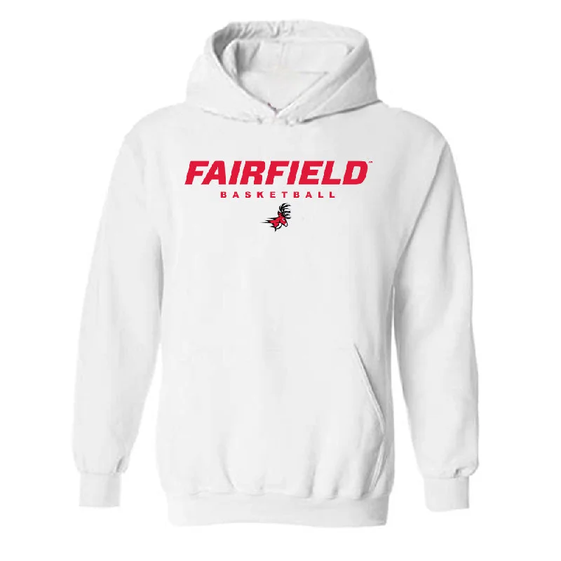 Fairfield - NCAA Women's Basketball : Kendall McGruder - Hooded Sweatshirt Classic Shersey Hoodie with Embroidery Detailed Premium Fairfield - NCAA Women's Basketball : Kendall McGruder - Hooded Sweatshirt Classic Shersey Hoodie with Embroidery Detailed Premium
