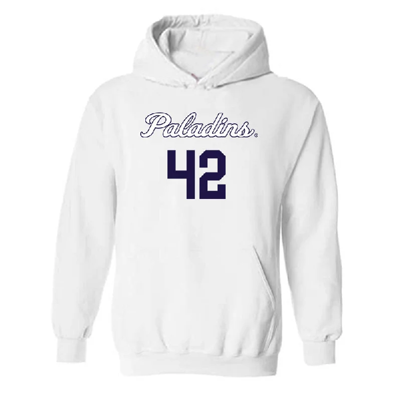 Furman - NCAA Women's Basketball : Kate Johnson - Hooded Sweatshirt Replica Shersey Oversized Hoodie Comfort Casual Furman - NCAA Women's Basketball : Kate Johnson - Hooded Sweatshirt Replica Shersey Oversized Hoodie Comfort Casual