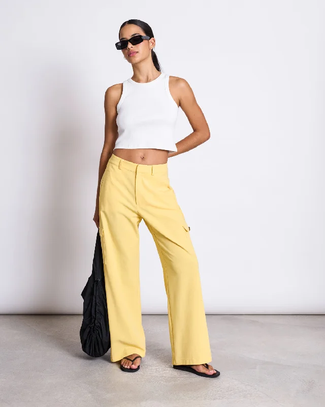 CARGO PANTS FANO BUTTERCUP Comfortable Fleece Pants