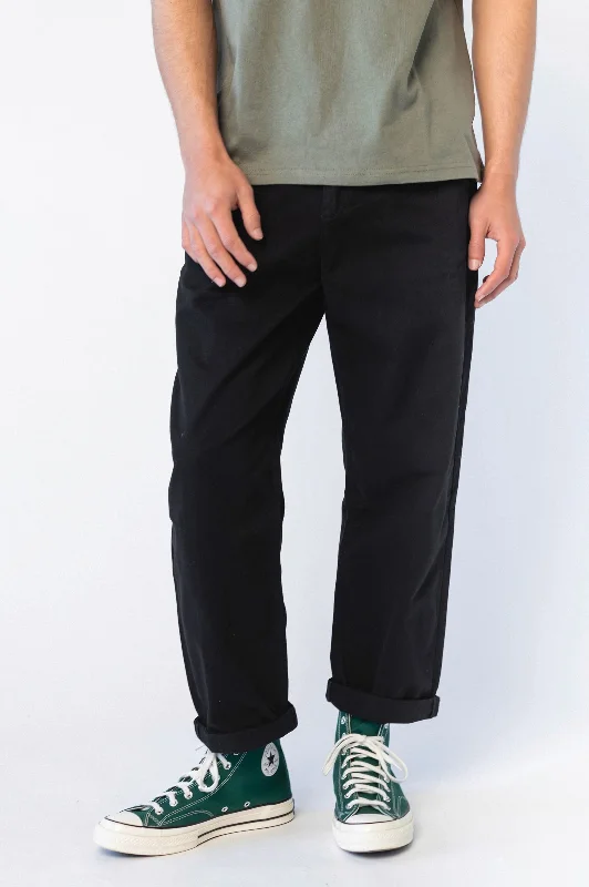 Jay Pants - Black Elegant High-Waist Pants