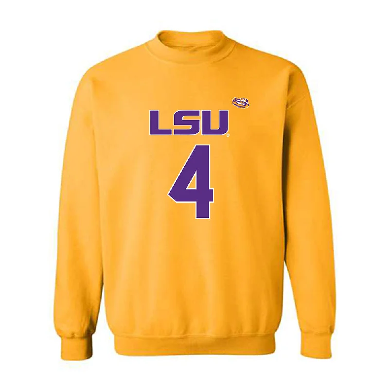 LSU - NCAA Women's Basketball : Flaujae Johnson - Crewneck Sweatshirt Replica Shersey Hoodie with V-Neck Classic Versatile LSU - NCAA Women's Basketball : Flaujae Johnson - Crewneck Sweatshirt Replica Shersey Hoodie with V-Neck Classic Versatile