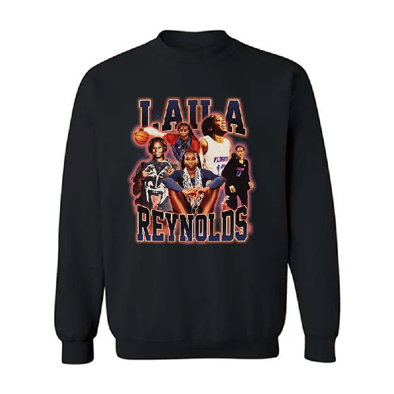 Florida - NCAA Women's Basketball : Laila Reynolds - Individual Caricature Crewneck Sweatshirt Hoodie with Patch Decorative Personalized Florida - NCAA Women's Basketball : Laila Reynolds - Individual Caricature Crewneck Sweatshirt Hoodie with Patch Decorative Personalized
