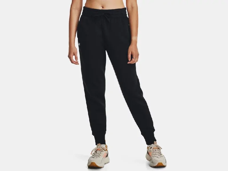 UA Rival Fleece Jogger Pants Sleek Black Pants