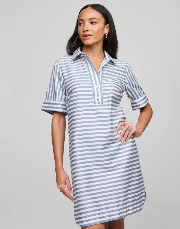 HINSON WU - AILEEN STRIPE AND GINGHAM DRESS Tunics Winter warm