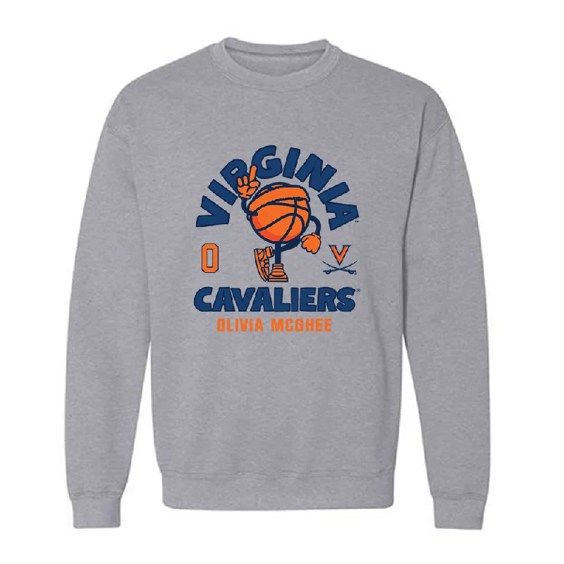 Virginia - NCAA Women's Basketball : Olivia McGhee - Crewneck Sweatshirt Fashion Shersey Hoodie Sweatshirt Pullover Virginia - NCAA Women's Basketball : Olivia McGhee - Crewneck Sweatshirt Fashion Shersey Hoodie Sweatshirt Pullover