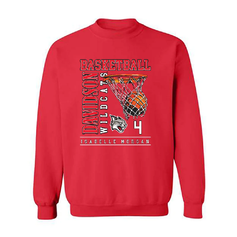 Davidson - NCAA Women's Basketball : Isabelle Morgan - Crewneck Sweatshirt Classic Fashion Shersey Hoodie with Logo Branding Identity Davidson - NCAA Women's Basketball : Isabelle Morgan - Crewneck Sweatshirt Classic Fashion Shersey Hoodie with Logo Branding Identity