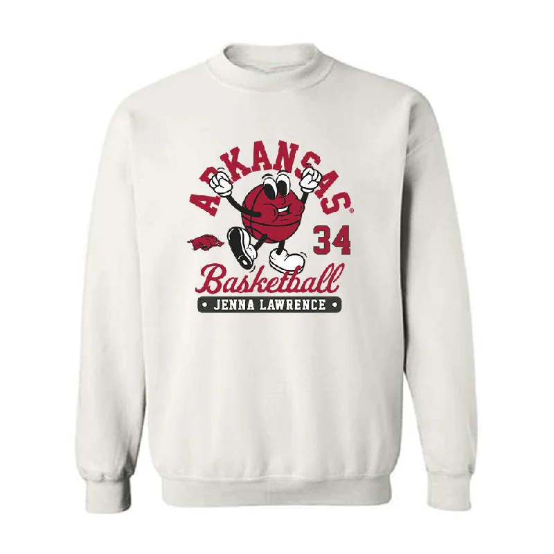 Arkansas - NCAA Women's Basketball : Jenna Lawrence - Crewneck Sweatshirt Fashion Shersey Hoodie with Cropped Fit Short Trendy Arkansas - NCAA Women's Basketball : Jenna Lawrence - Crewneck Sweatshirt Fashion Shersey Hoodie with Cropped Fit Short Trendy