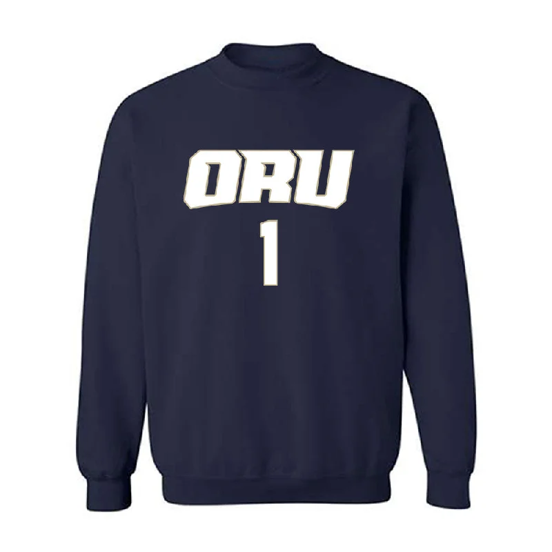Oral Roberts - NCAA Women's Basketball : Annyka Hellendrung - Crewneck Sweatshirt Classic Shersey Hoodie with Earth Tones Natural Calm