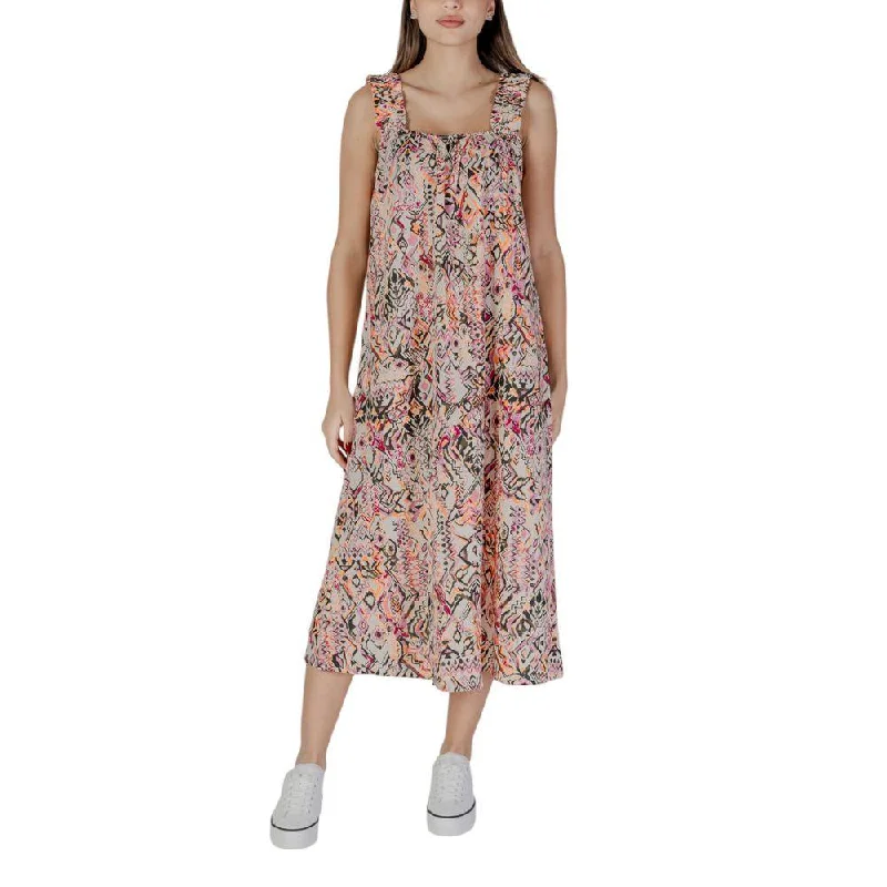 B.Young Multicolor Cotton Dress Tunics Stylish modern