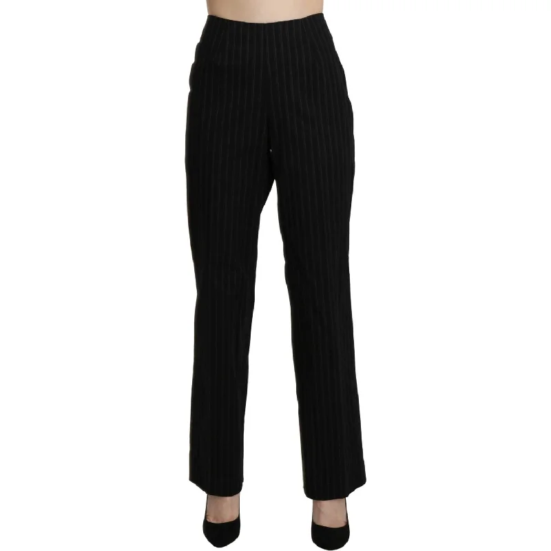 BENCIVENGA Elegant High Waist Black Pants Comfortable Denim Leggings