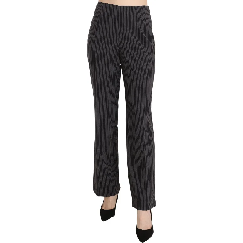 BENCIVENGA Elegant Striped Straight Fit Pants Fashionable Tapered Leg Pants