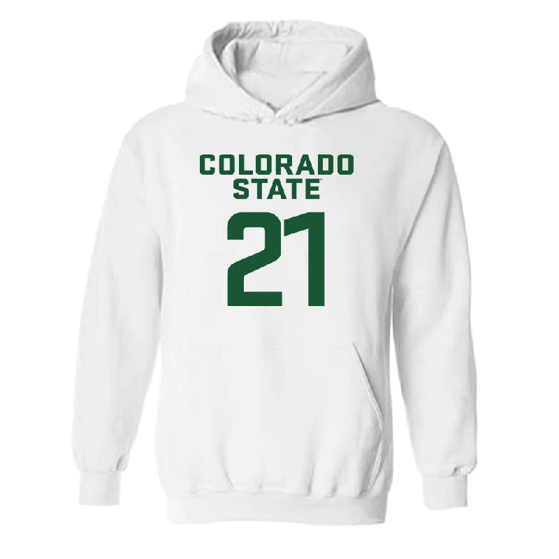 Colorado State - NCAA Women's Basketball : Taylor Ray - Hooded Sweatshirt Classic Shersey Hoodie Crop Top Short Trendy Colorado State - NCAA Women's Basketball : Taylor Ray - Hooded Sweatshirt Classic Shersey Hoodie Crop Top Short Trendy