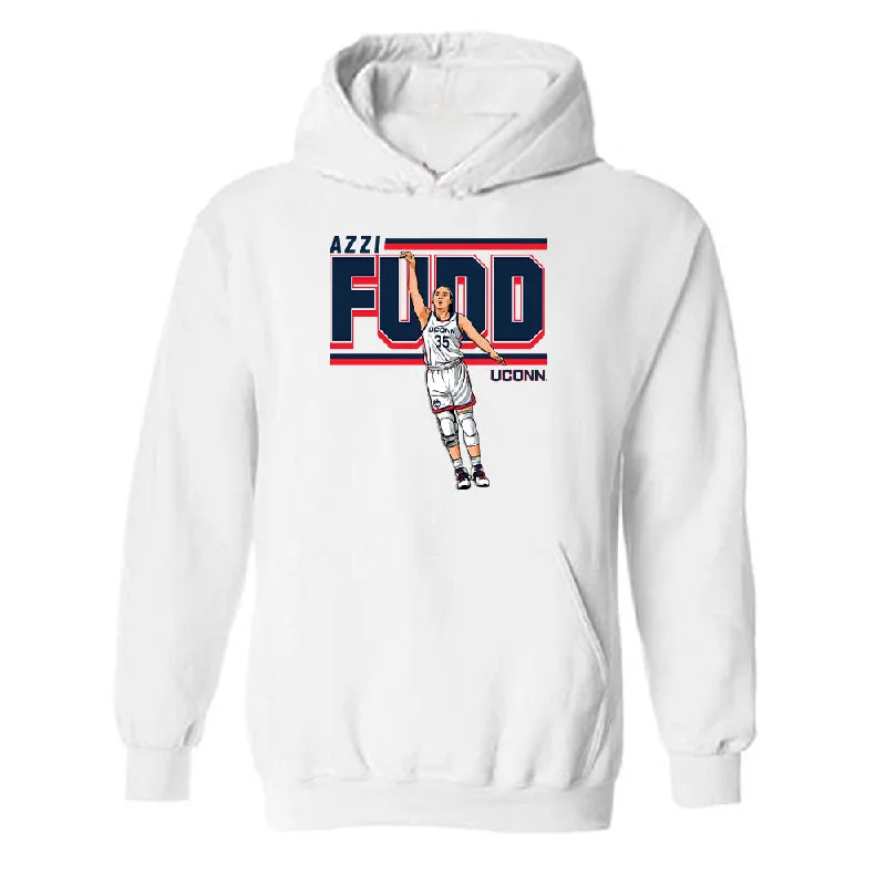 UCONN - NCAA Women's Basketball : Azzi Fudd Swish Hooded Sweatshirt Hoodie with Tie-Dye Psychedelic Retro UCONN - NCAA Women's Basketball : Azzi Fudd Swish Hooded Sweatshirt Hoodie with Tie-Dye Psychedelic Retro