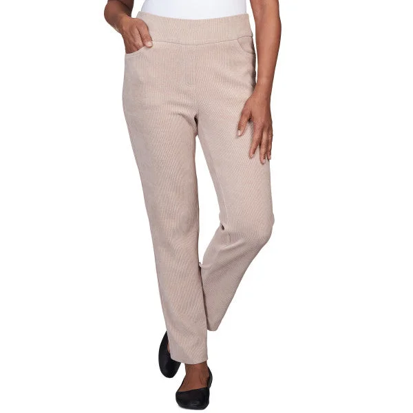 St. Moritz Knit Corduroy Pull On Pants High-Waist Jeans