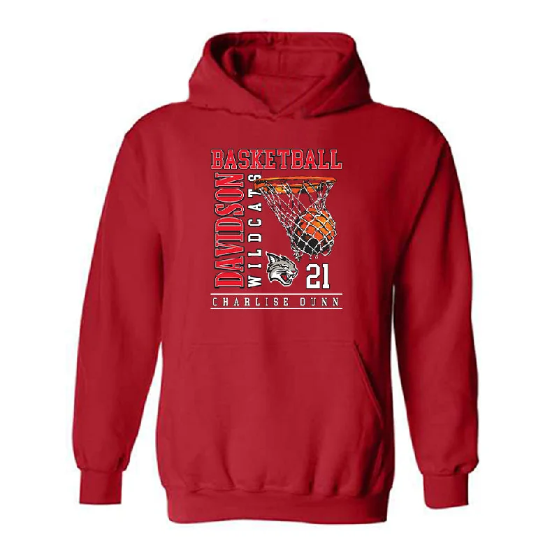 Davidson - NCAA Women's Basketball : Charlise Dunn - Hooded Sweatshirt Classic Fashion Shersey Hoodie with Pocket Utility Practical Davidson - NCAA Women's Basketball : Charlise Dunn - Hooded Sweatshirt Classic Fashion Shersey Hoodie with Pocket Utility Practical