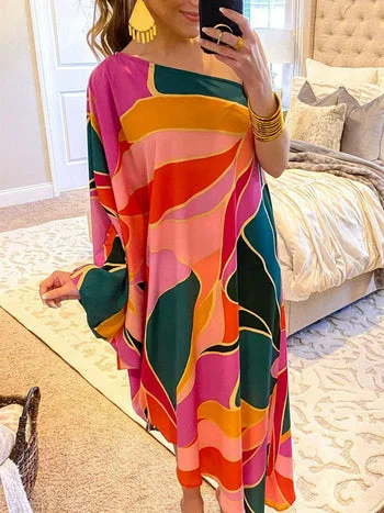 Off Shoulder Beach Party Dress Tunics Satin smooth