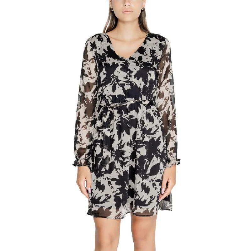 Jacqueline De Yong Black Recycled Polyester Dress Tunics Favorite customer