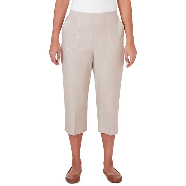 Garden Party Capri Length Pants Fashionable Tapered Leg Pants