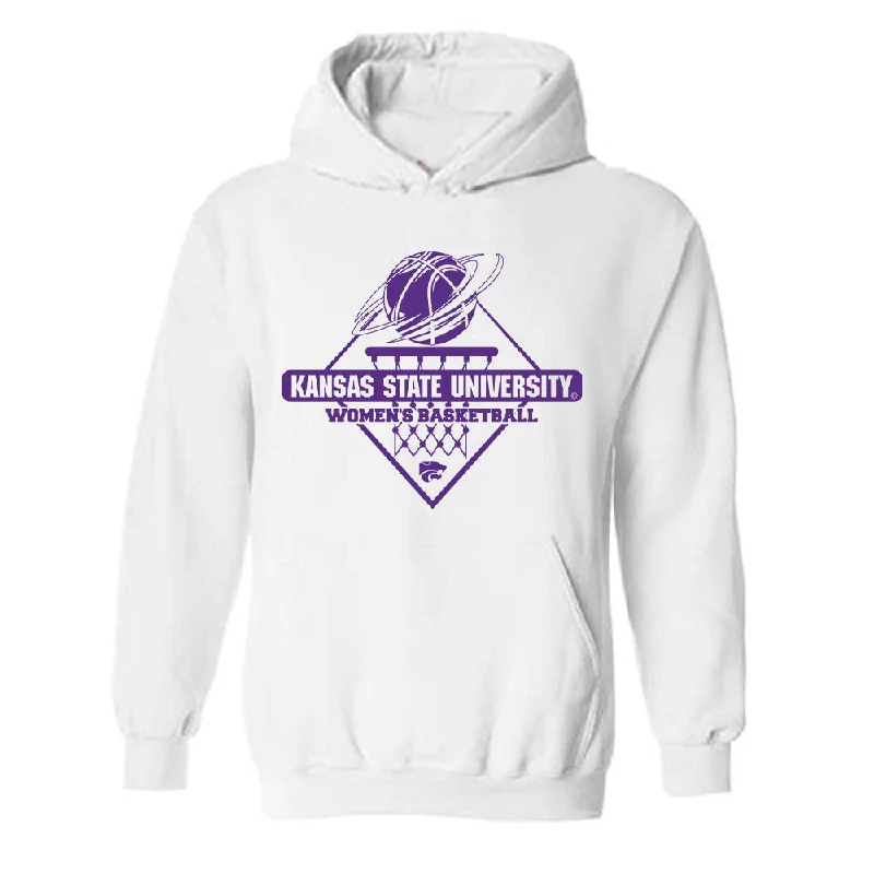 Kansas State - NCAA Women's Basketball : eliza maupin - Hooded Sweatshirt Sports Shersey Hoodie with Hem Frayed Vintage Worn Kansas State - NCAA Women's Basketball : eliza maupin - Hooded Sweatshirt Sports Shersey Hoodie with Hem Frayed Vintage Worn