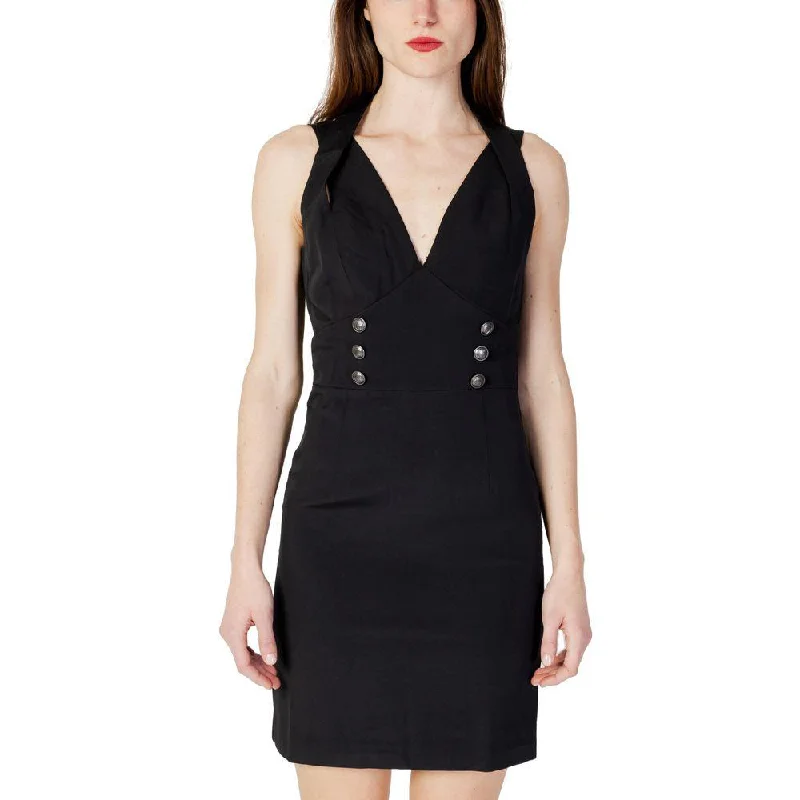 Guess Black Polyester Dress Tunics New arrival