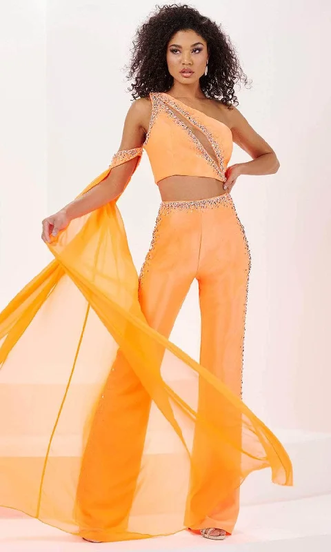 Panoply 14165 - Two-Piece Pantsuit Trendy Printed Pants