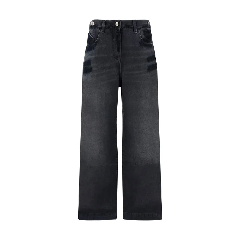 The Attico Denim Pants Fashionable Work Pants