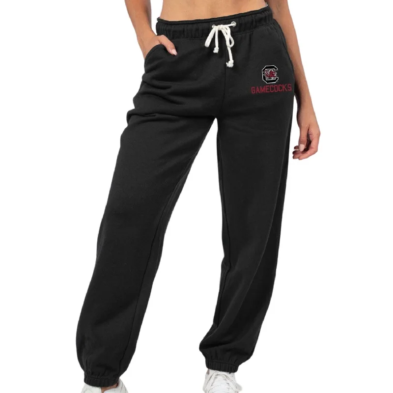 BLACK CAROLINA GAMECOCKS LADIES BAGGY SWEAT PANTS High-Waist Jeans